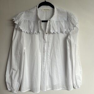 Sophie Schnoor top with lace collar